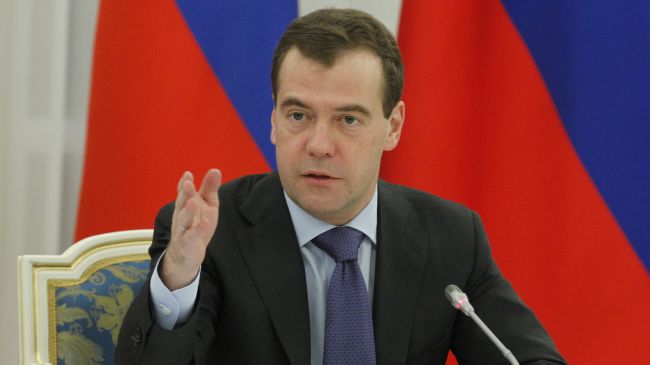 នាយករដ្ឋមន្ត្រីរុស្ស៊ីលោក Dimitry Medvedev 