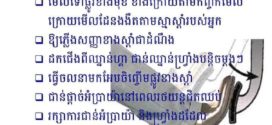 មុនពេលឈប់ ឬចត សម្រាប់រថយន្តលេខដៃ តើអ្នកបើកបរគ្រប់រូបត្រូវធ្វើដូចម្តេចខ្លះ?