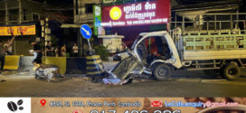 រថយន្តកូរ៉េមួយគ្រឿងបុកក្បាលព្រួញពុះចែកទ្រូងផ្លូវពេញទំហឹងគាបមនុស្សក្នុងកាប៊ីនរងរបួសធ្ងន់ស្រាល០៣នាក់