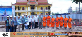 នាយឧត្តមសេនីយ៍ សៅ សុខា អញ្ជើញចុះត្រួតពិនិត្យការងារសាងសង់ព្រះមហាចេតិយ នៅវត្តច័ន្ទបុរីវង្ស