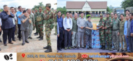 រដ្ឋមន្ត្រី ហេង សួរ ចុះសួរសុខទុក្ខកងទ័ព នៃកងពលតូចថ្មើរជើងលេខ៤២ ដែលកំពុងឈរជើងនៅទិសប្រាសាទតាមាន់ ខេត្តឧត្តរមានជ័យ