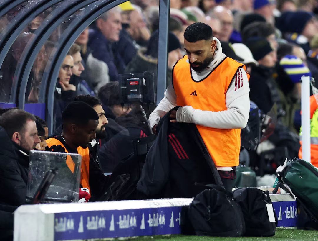 Salah angry