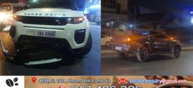 រថយន្ត Ford Ranger និង Range Rover ប៉ះគ្នាខូចខាតយ៉ាងដំណំនៅខណ្ឌច្បារអំពៅ 