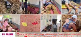 ផ្ទុះគ្រាប់បែកចង្កោមបណ្តាលឱ្យបុគ្គលិកក្រុមហ៊ុនអគ្គិសនី ៣នាក់រងរបួសខណៈកំពុងតបណ្តាញ