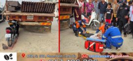 ជិះម៉ូតូលឿនជ្រុលបុករថយន្តពីក្រោយរងរបួសធ្ងន់ត្រូវបានកងសង្គ្រោះបន្ទាន់៧១១កងពលតូចលេខ៧០ដឹកទៅមន្ទីរពេទ្យ