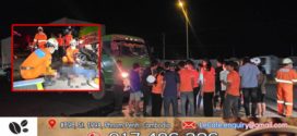 ជិះម៉ូតូលឿនជ្រុលបុករថយន្តកុងតឺន័រពីមុខពេញទំហឹងបណ្តាលឱ្យស្លាប់ភ្លាម