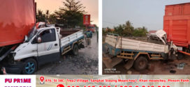 ប្តីស្លាប់ប្រពន្ធរងរបួសធ្ងន់ខណៈជួបគ្រោះថ្នាក់ចរាចរណ៍រវាងរថយន្តធុនតូចបើកបុករថយន្តធុនធំពីក្រោយពេញទំហឹង