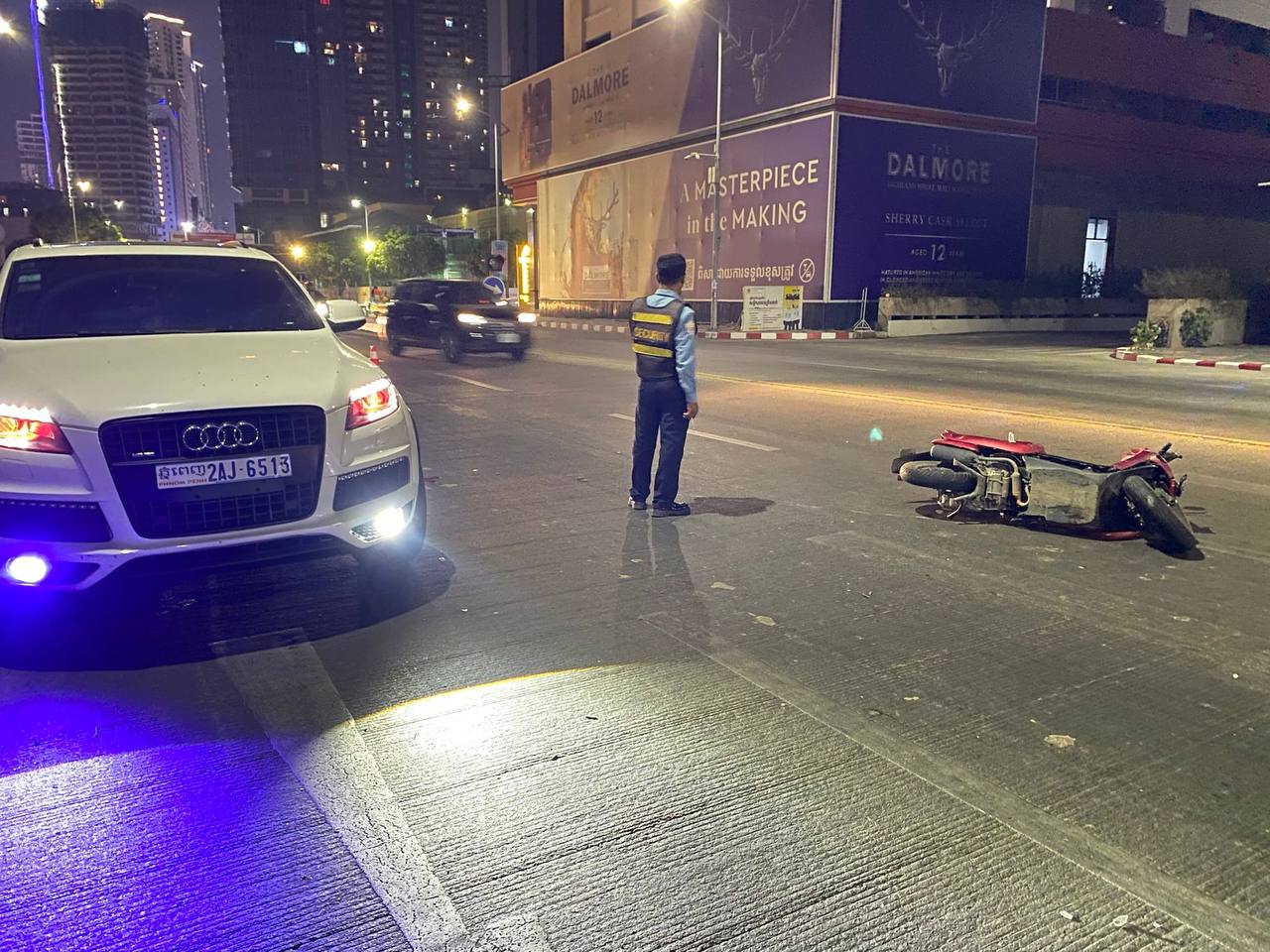 ទីតាំងកើតហេតុនៅស្ពានកោះនរា