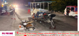 ជិះម៉ូតូវ៉ាជែងជ្រុលទៅបុកម៉ូតូសណ្តាងរុឺម៉កបណ្តាលឲ្យក្មេងស្រីម្នាក់ស្លាប់ពេលបញ្ជូនដល់មន្ទីរពេទ្យ