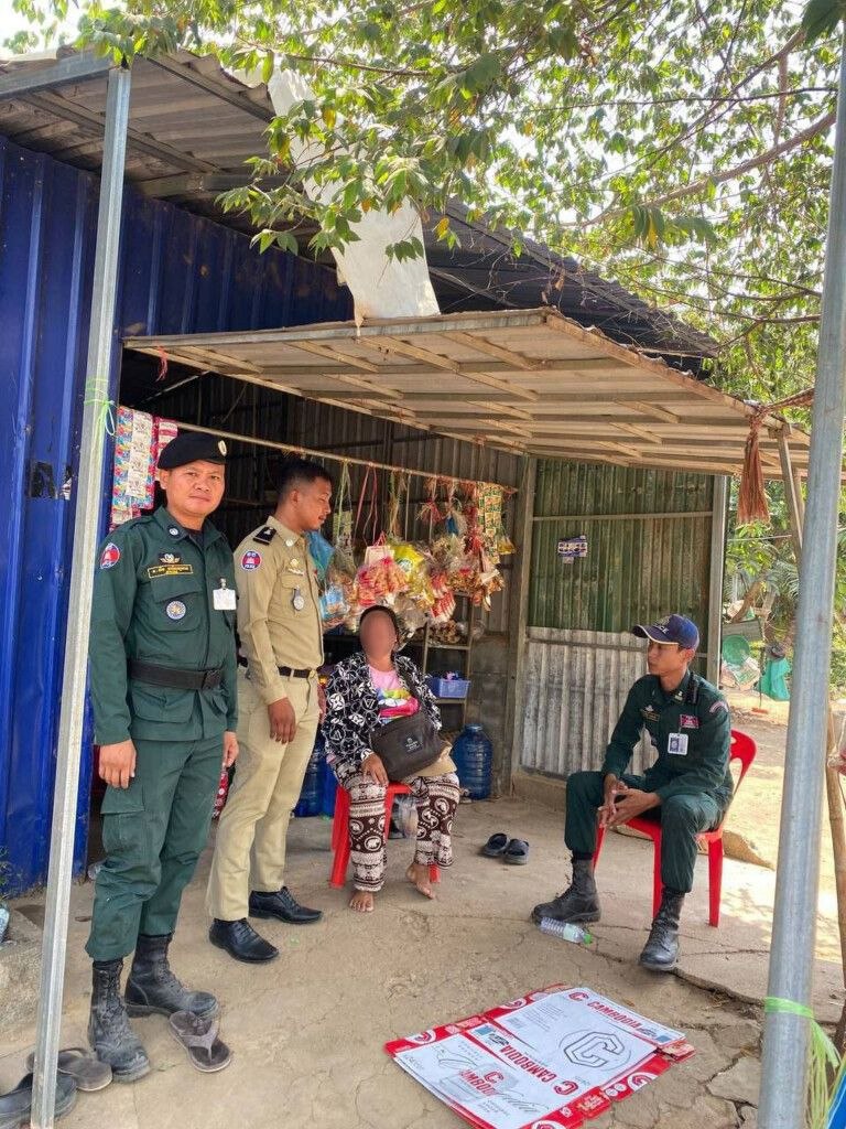 កម្លាំងសមត្ថកិច្ចចុះអប់រំស្ត្រីលេងល្បែង