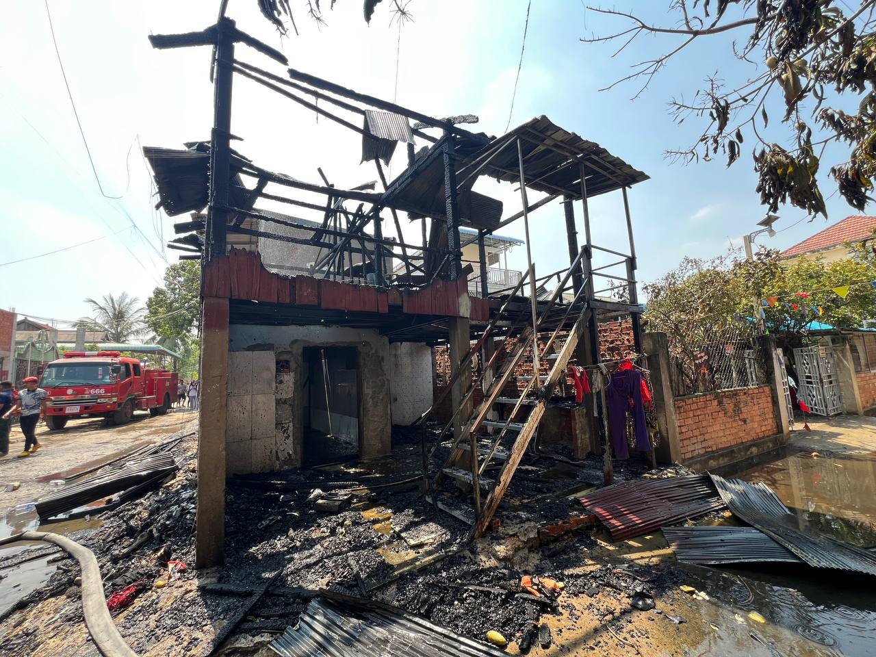ទីតាំងកើតហេតុអគ្គីភ័យ