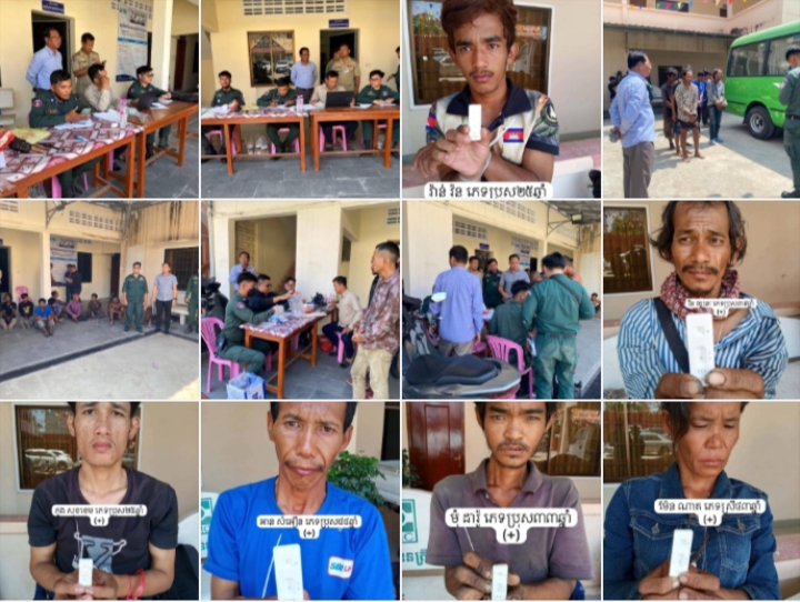 អាជ្ញាធរក្រុងតាខ្មៅប្រមូលជនអនាថា ៣៣នាក់ តាមទីសាធារណៈ ខណៈតេស្តរកឃើញវិជ្ជមានគ្រឿងញៀន ២២នាក់
