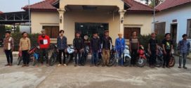 កម្លាំងកងរាជអាវុធហត្ថក្រុងក្រចេះ ឃាត់ខ្លួនក្រុមក្មេងទំនើង១២ នាក់ និងម៉ូតូកែច្នៃបំពង់ស៊ីម៉ាំងលឺខ្លាំង ខុសបច្ចេកទេសចំនួន១១គ្រឿង