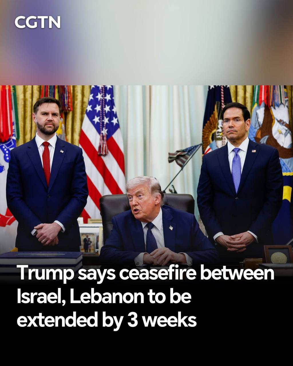 លោក Trump និយាយថា បទឈប់បាញ់រវាងអ៊ីស្រាអែល និងលីបង់ នឹងត្រូវបន្តរយៈពេល ៣ សប្តាហ៍ទៀត
