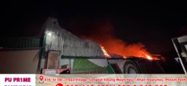 សង្ស័យឆ្លងចរន្តអគ្គិសនីឆេះឃ្លាំងចំនួន ៣ ជាប់ៗគ្នាយ៉ាងសន្ធោសន្ធៅរងការខូចខាត