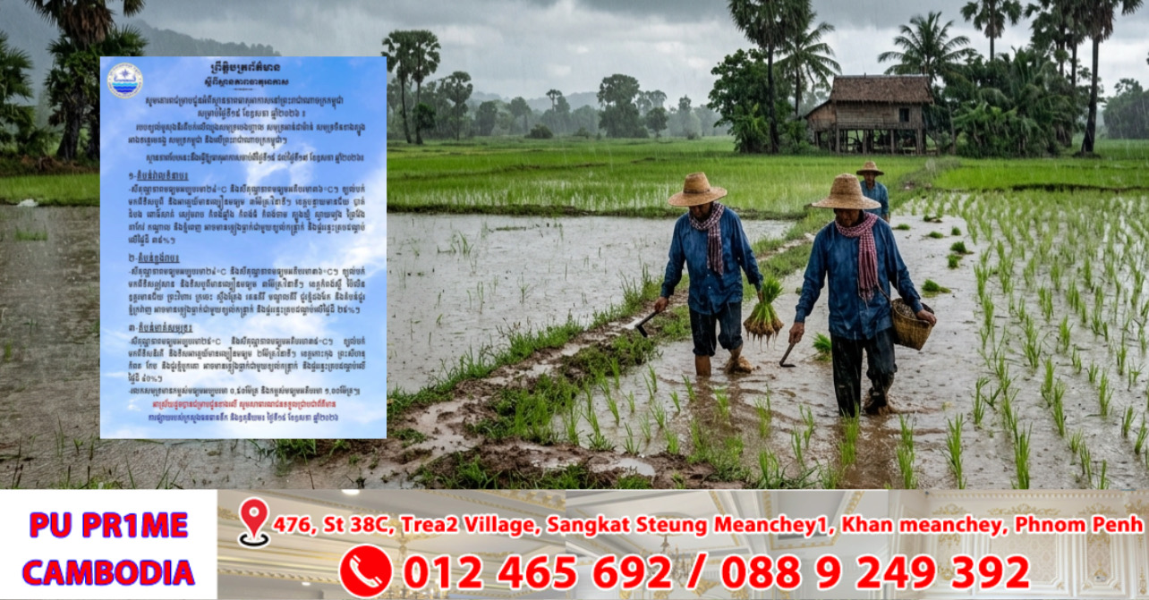 ថ្ងៃនេះ ! តាមបណ្តាខេត្ត និងភ្នំពេញ អាចមានភ្លៀងធ្លាក់ជាមួយខ្យល់កន្ត្រាក់ និងផ្គររន្ទះគ្របដណ្តប់ លើផ្ទៃដី ៣៥%