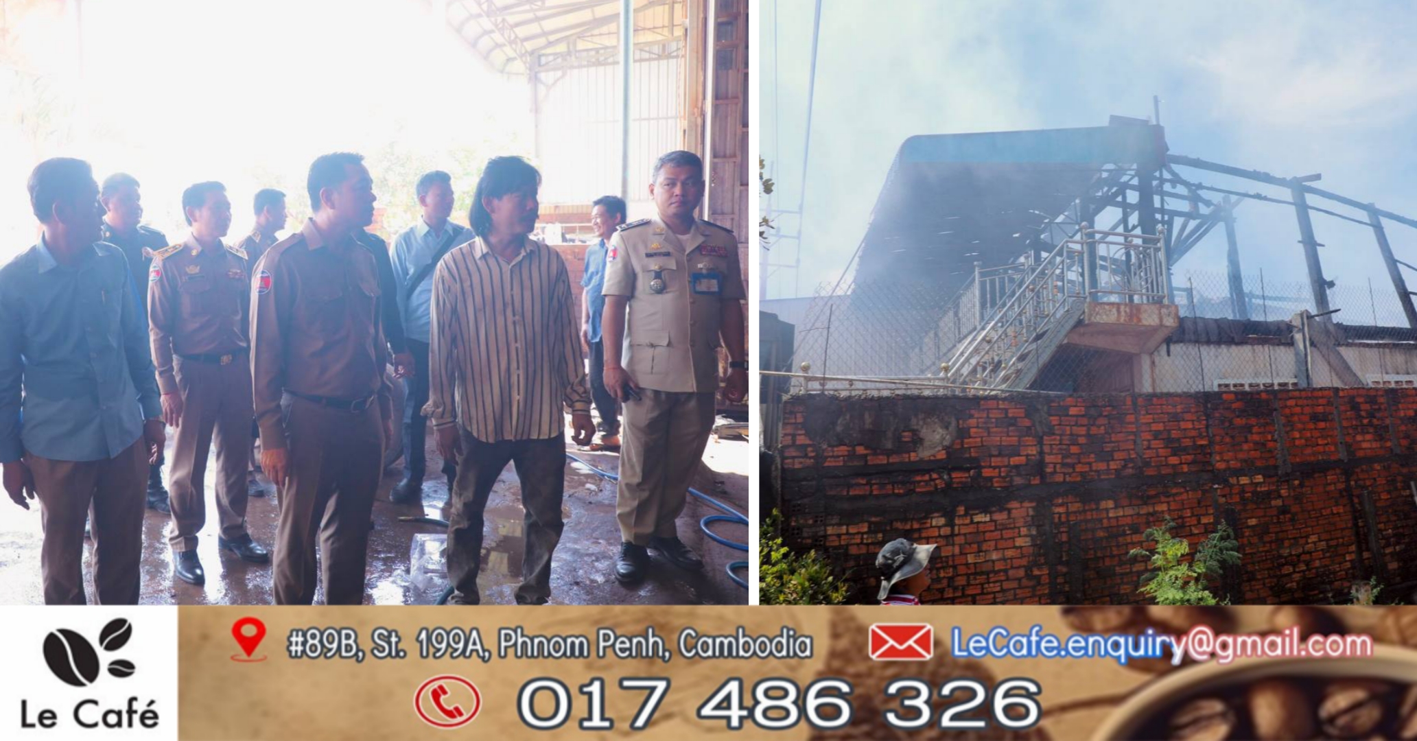 អភិបាលខេត្តកំពង់ចាម អញ្ជើញចុះអន្តរាគមន៍ពន្លត់អគ្គីភ័យឆាបឆេះផ្ទះប្រជាពលរដ្ឋ នៅឃុំអំពិល ស្រុកកំពង់សៀម