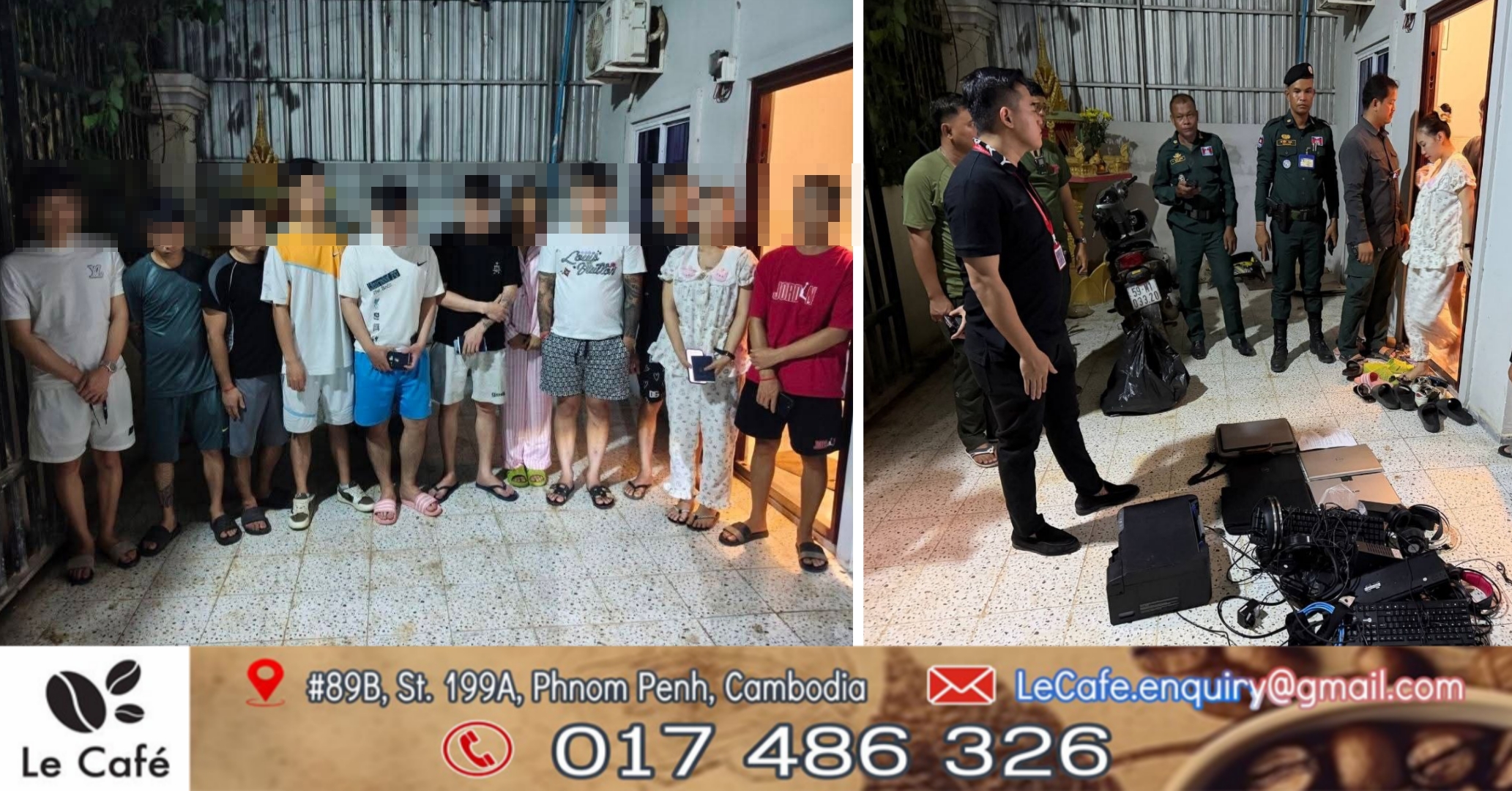 កម្លាំងអធិការដ្ឋាននគរបាលក្រុងបាវិត សហការជាមួយកម្លាំងប្រចាំកា