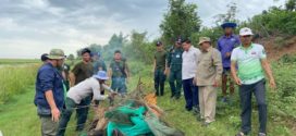 កម្លាំងចម្រុះ​ដុតកម្ទេចស្បៃម៉ុង បន្ទាប់  ពីបង្ក្រាបបទល្មើសនេសាទ នៅអាងត្រពាំងថ្ម