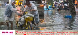 ក្រុងសៀងហៃលិចទឹកយ៉ាងធ្ងន់ធ្ងរដោយសារព្យុះទីហ្វុងដូហ្វីន