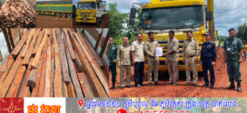 ឡានដឹកឈើ ៣គ្រឿងបម្រុងឆ្លងដែនទៅវៀតណាម ត្រូវសមត្ថកិច្ចបង្ក្រាប នៅច្រកទ្វារភាគីដូង៧ដើម